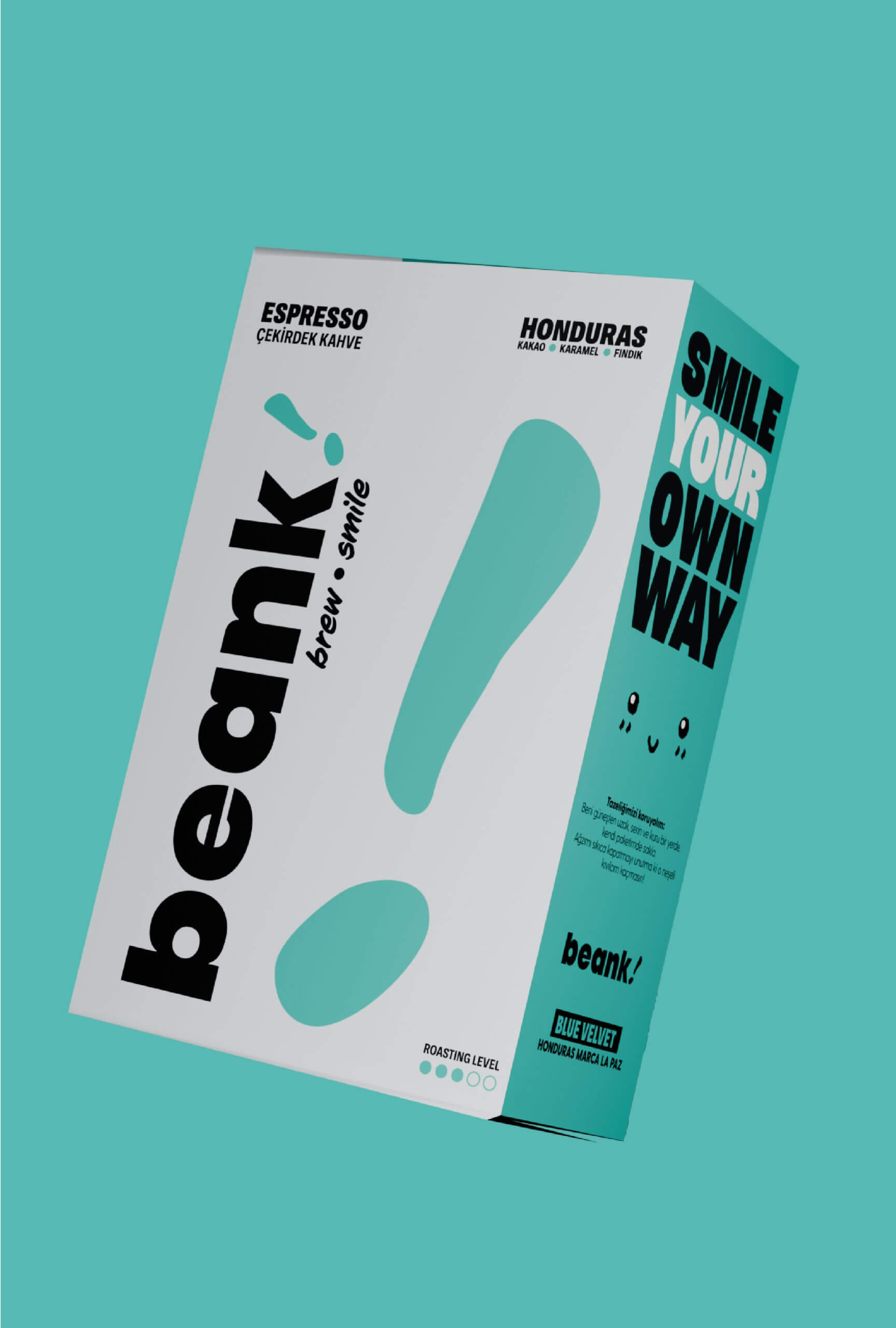 beank! %100 Arabica Honduras | Blue Velvet | Espresso | 1000g