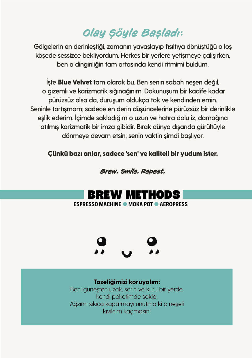 beank! %100 Arabica Honduras | Blue Velvet | Espresso | 1000g